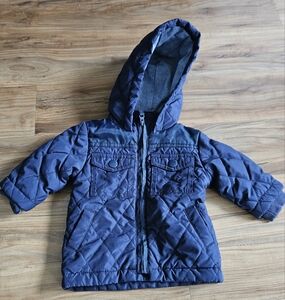 Kids Oshkosh Bgosh Blue Quilted 6 Month Baby Jacket